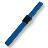 Кожаный ремешок на Apple Watch 38/40/41mm Leather Link Cape cod blue Кожаный ремешок на Apple Watch 38/40/41mm Leather Link Cape cod blue
